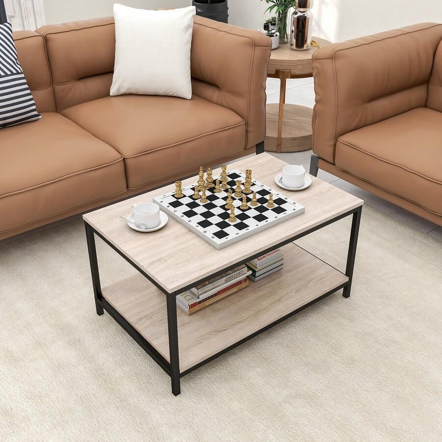 OEM Salontafel stalen frame planken De indeling moet hetzelfde blijven als de invoer. Z