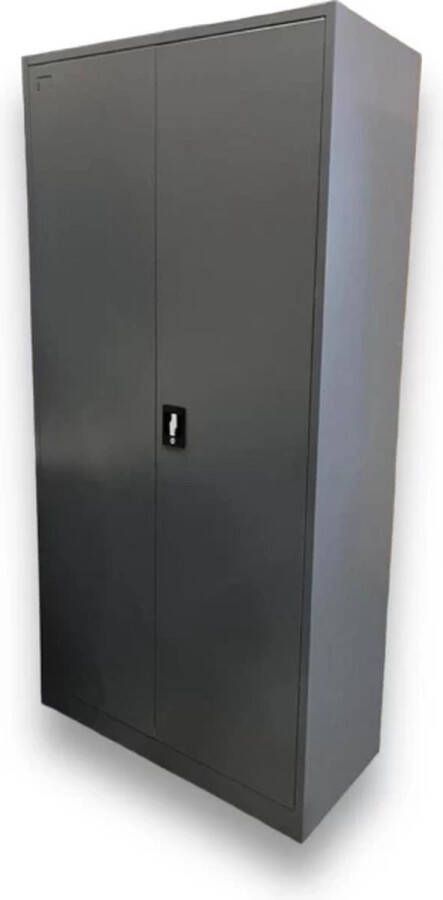 Offeco Archiefkast – Kantoorkast – Dossierkast – Antraciet – Met slot 200x100x40 cm