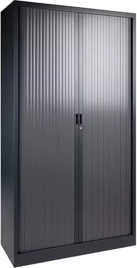 Offeco Archiefkast – Roldeurkast – Dossierkast – Antraciet – Met slot 195x120x47 cm