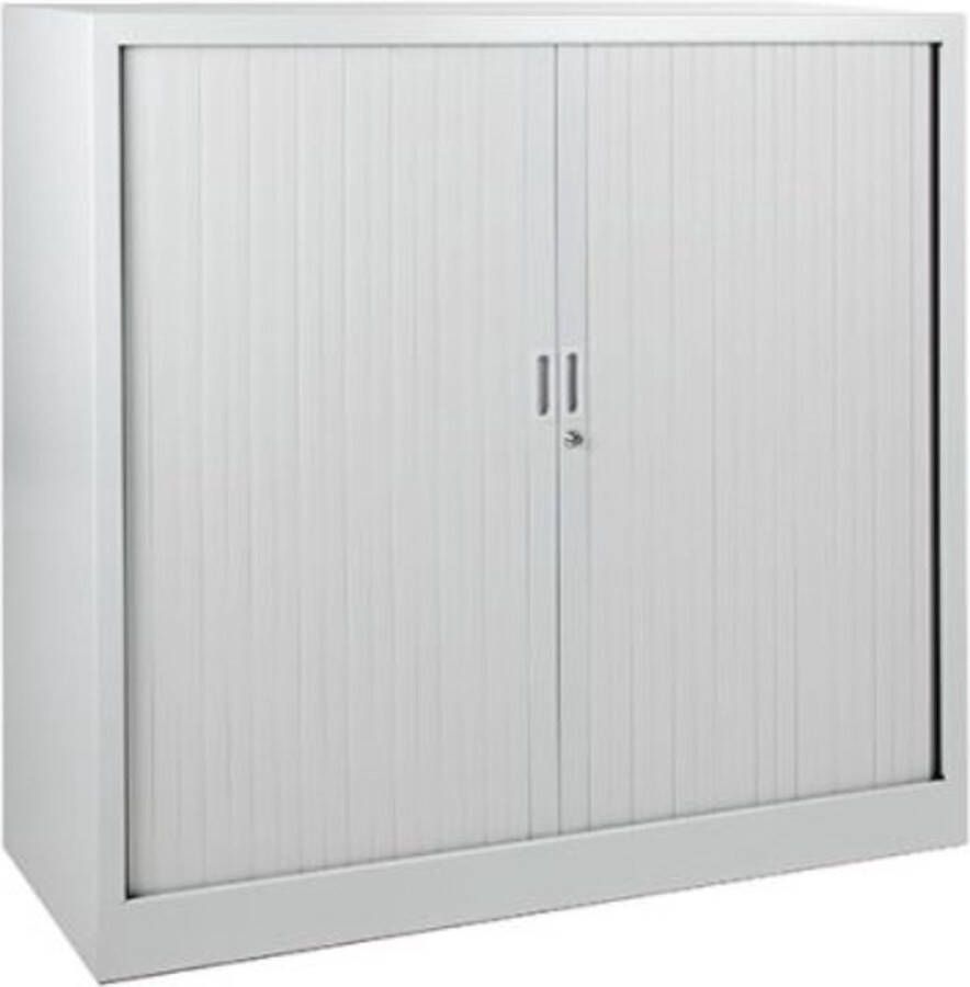 Offeco Archiefkast – Roldeurkast – Dossierkast – Wit – Met slot 140x120x45 cm