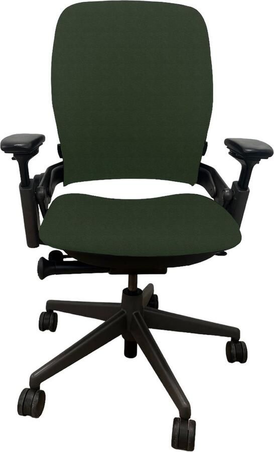 Offeco Steelcase Leap V2 Full Option olijf groen ergonomische bureaustoel 5 jaar garantie