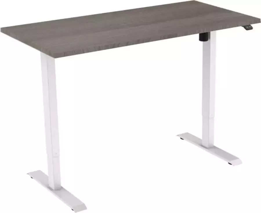 Officetopper Elektrisch zit-sta bureau Basic 160 Logan Wit