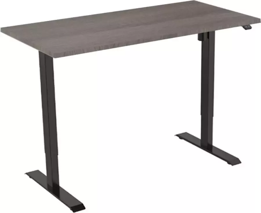 Officetopper Elektrisch zit-sta bureau Basic 160 Logan Zwart
