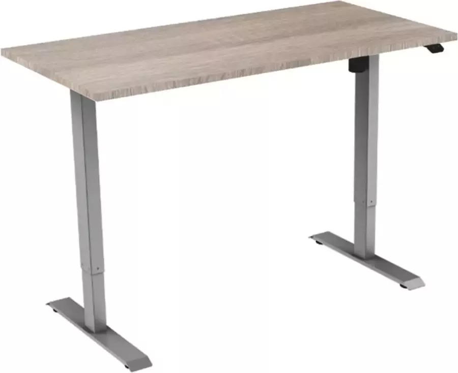 Officetopper Elektrisch zit-sta bureau Basic 160 Robson Grijs