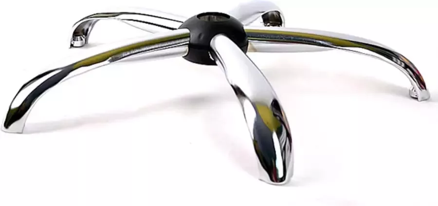 OfficeWorld Range Onderstel voor bureaustoel stabiele voet draaistoel onderdelen draaivoet belastbaar tot 160 kg (staal chroom 50 mm gasdrukveer 11 mm pin) OfficeWorld