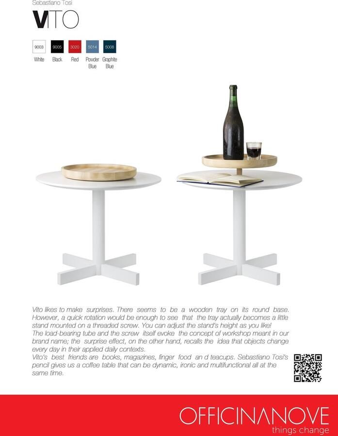 Officinanove OF 573544 Meubelen Tafel met Draaiplatea