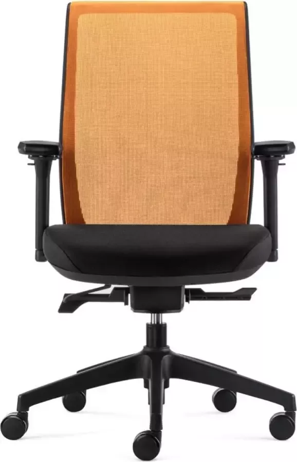 Offisk Omega orange luxe ergonomische bureaustoel Arbo gecertificeerd professioneel Donati mechaniek