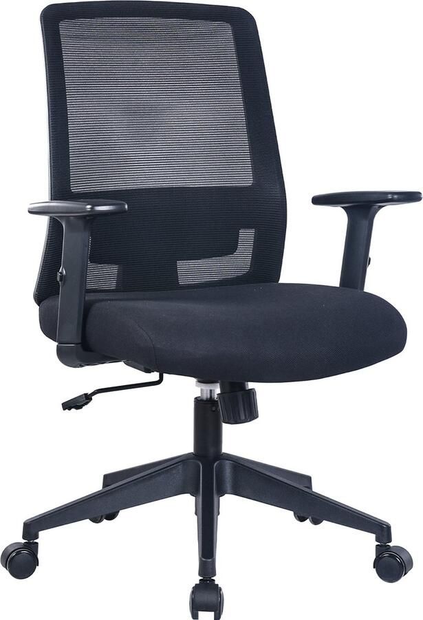 FOXSPORT Ergonomische bureaustoel Bureaustoelen voor Volwassenen Office Chair Gamingstoel Verstelbaar Maximale belasting 150KG Zwart