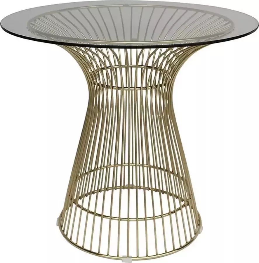 Ohno Furniture OHNO Baltimore Bijzettafel Salontafel Goud Glas Metaal onderstel - Foto 2