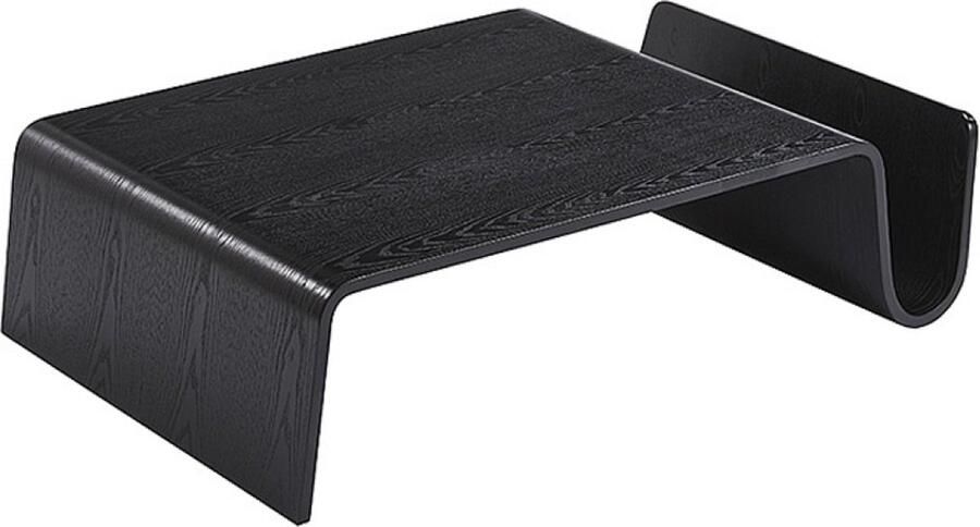 Ohno Oakland Koffietafel Salontafel Zwart Hout Met Handige Opbergvak
