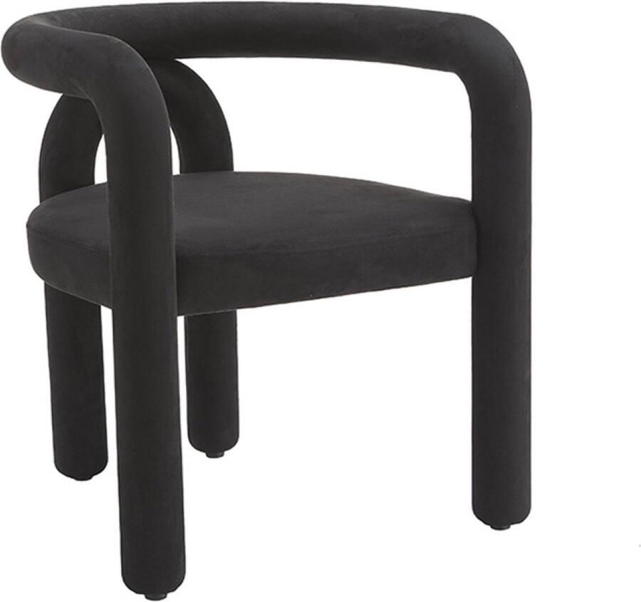 Ohno Windsor Moderne Eetkamerstoel Zwart Super Zacht Materiaal