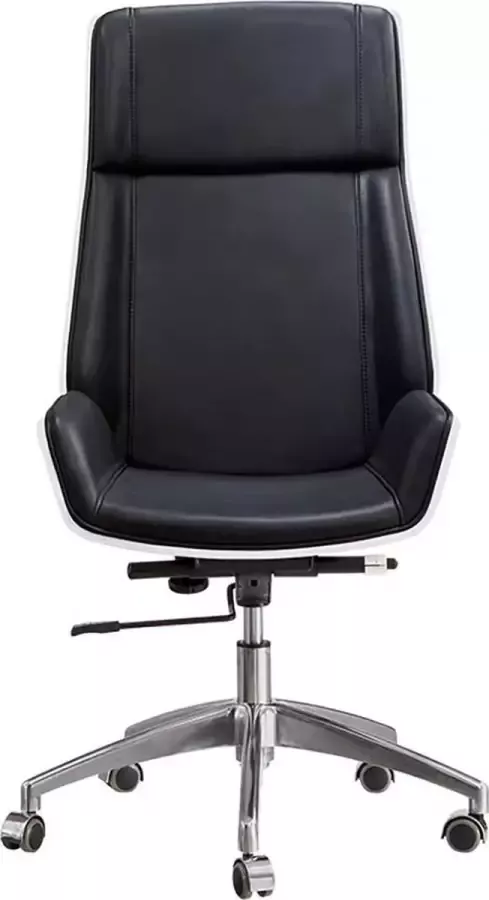 Ohno Furniture Rotterdam Bureaustoel Kantoorstoel Stoel Imitatieleer Multiplex Zwart Wit - Foto 2