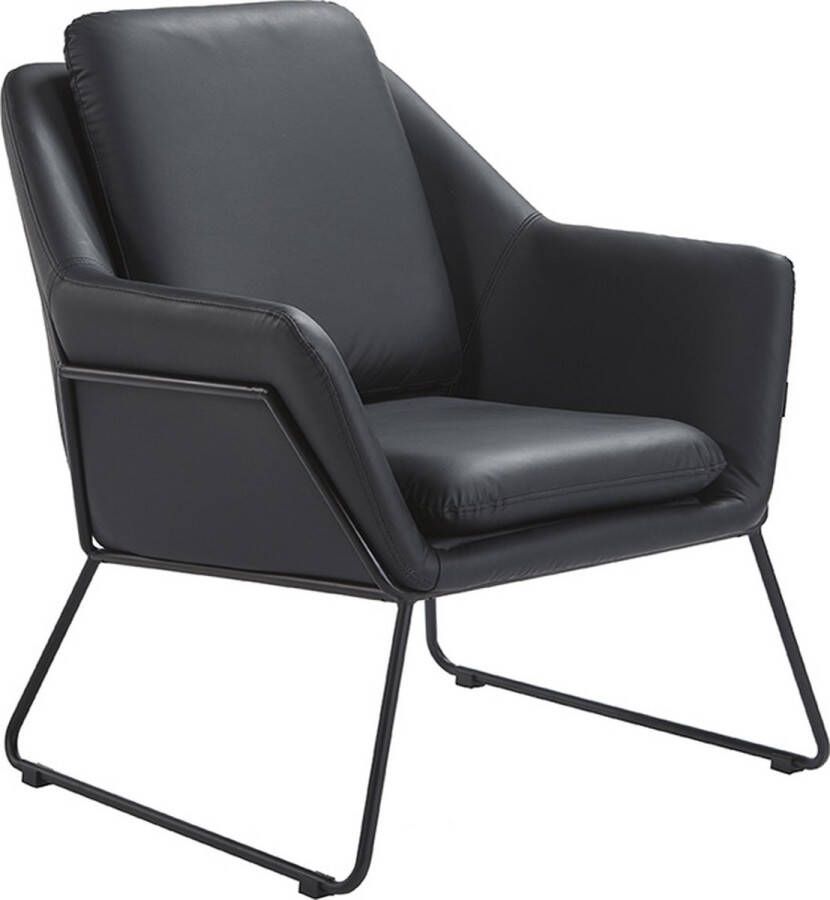 Ohno Furniture Vancouver Luxe PU-Leren Eetkamerstoel Zwart