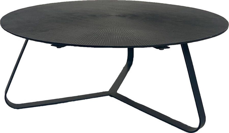 Oist Design Lauro L Coffee Table Aluminium Black 80 x 80 x 32 cm