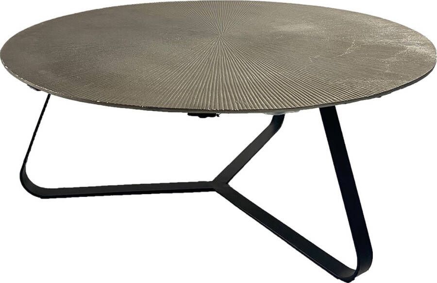 Oist Design Lauro L Coffee Table Aluminium Champagne 80 x 80 x 32 cm