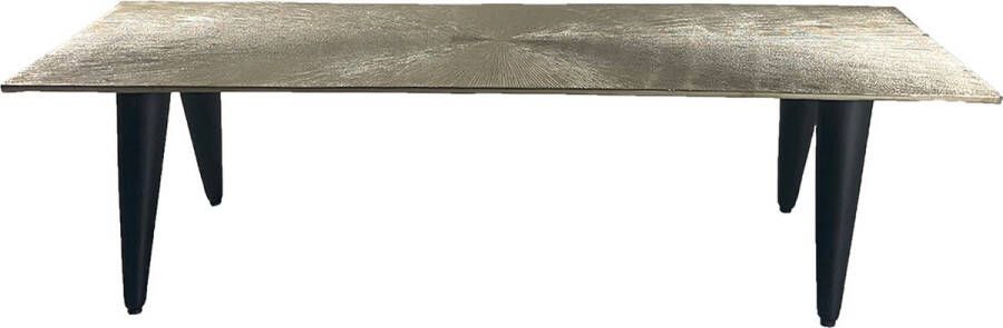 Oist Design Zeno Coffee Table Aluminium Champagne 40 x 120 x 31 cm