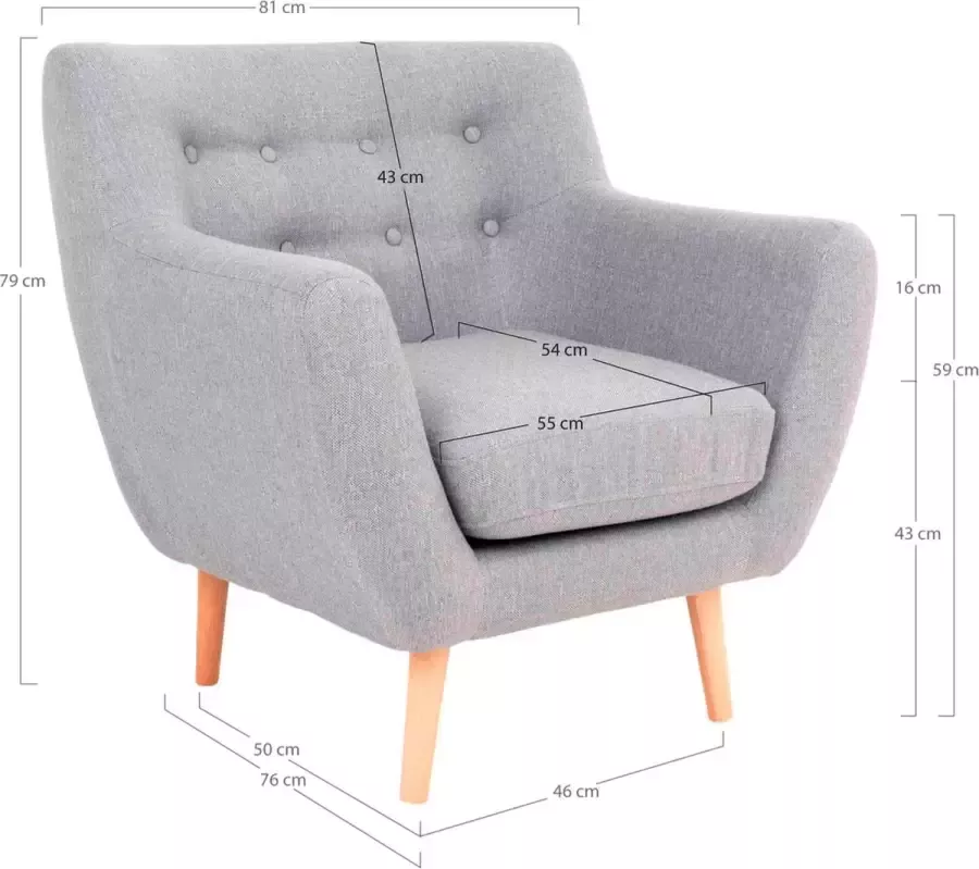 Old Inn Wonen Old Inn Monte Fauteuil set van 2