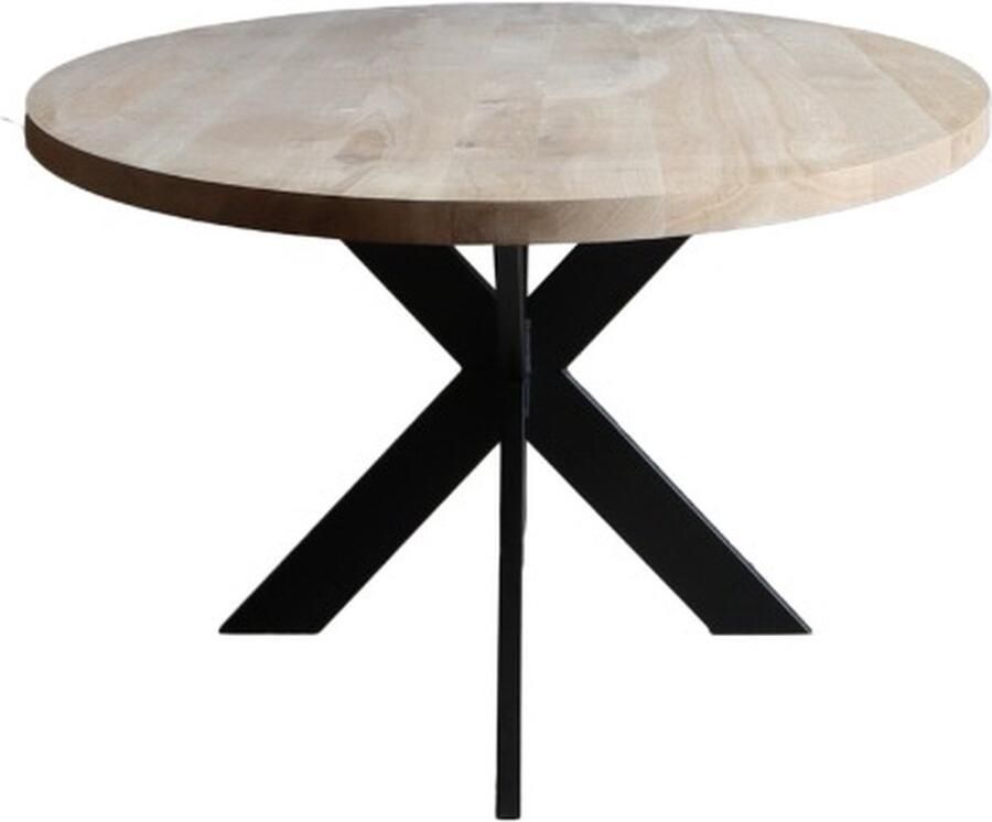 Old Inn Wonen Old Inn Eetkamertafel Ovaal Almond Onbehandeld Eikenhout Spinpoot Smal 300x120cm