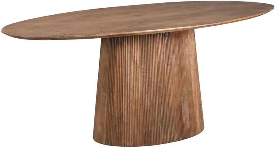 Old Inn Wonen Old Inn Flash Sale Eetkamertafel Rome ovaal 160cm bruin