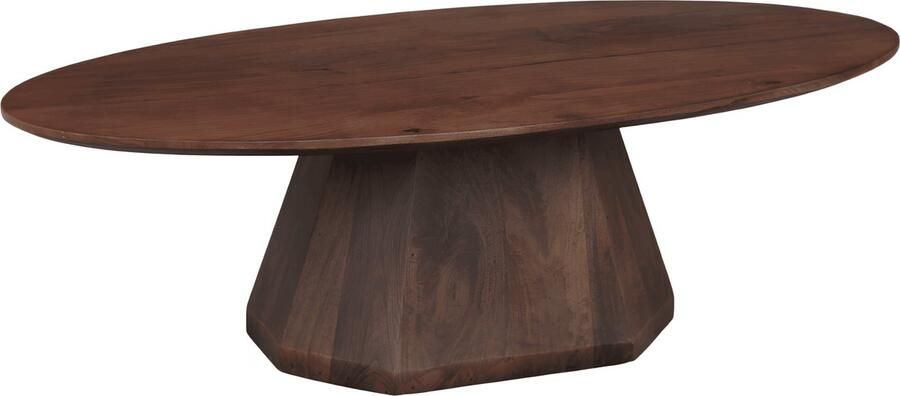 Old Inn Wonen Old Inn Salontafel Hexagon Bruin Ovaal 120cm