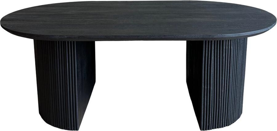 Old Inn Wonen Old Inn Salontafel Luca ovaal zwart