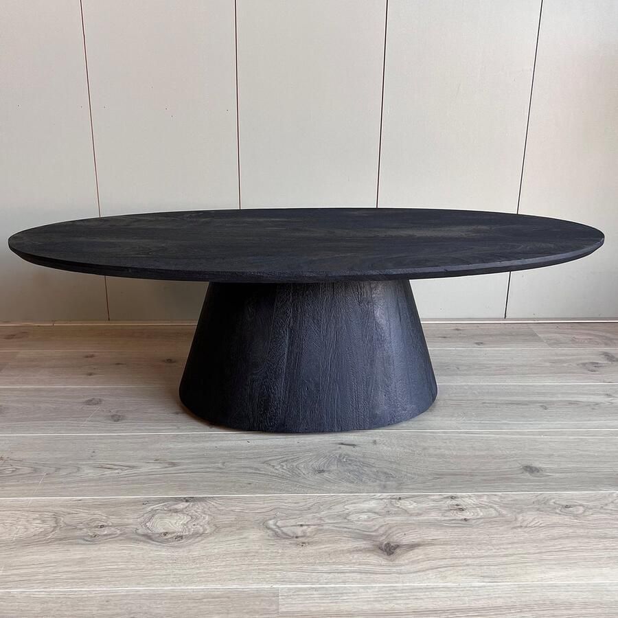 Old Inn Wonen Old Inn Salontafel ovaal Oslo Zwart