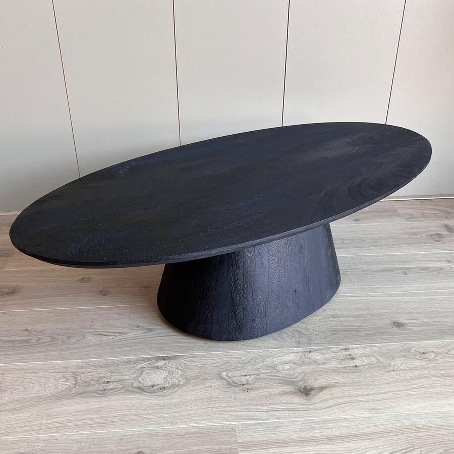 Old Inn Wonen Old Inn Salontafel ovaal Oslo Zwart - Foto 2