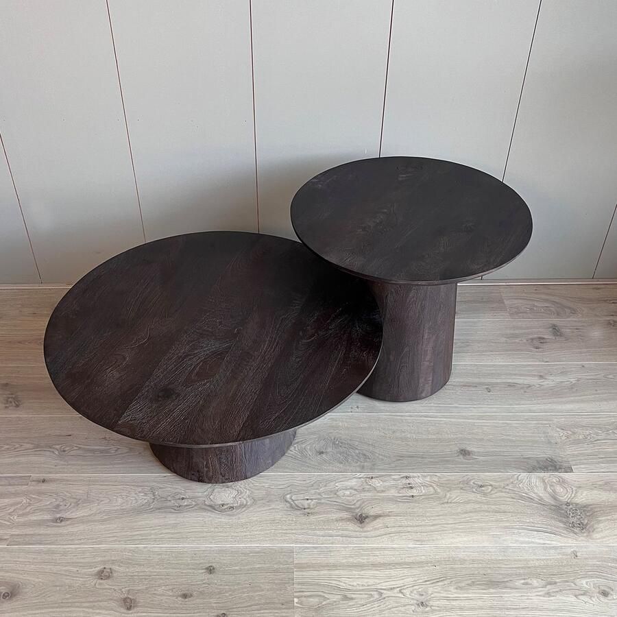 Old Inn Wonen Old Inn Salontafel set van 2 Oslo Bruin - Foto 2