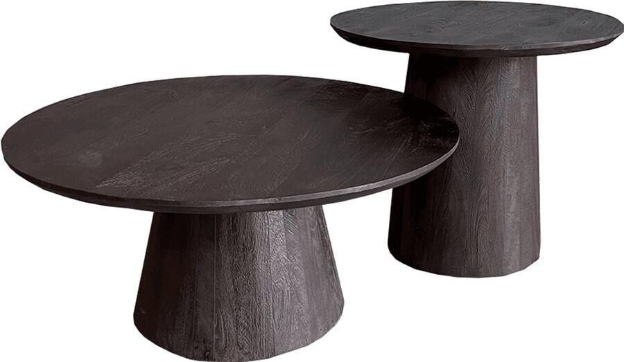 Old Inn Wonen Old Inn Salontafel set van 2 Oslo Bruin