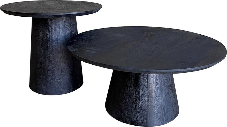 Old Inn Wonen Old Inn Salontafel set van 2 Oslo Zwart - Foto 2
