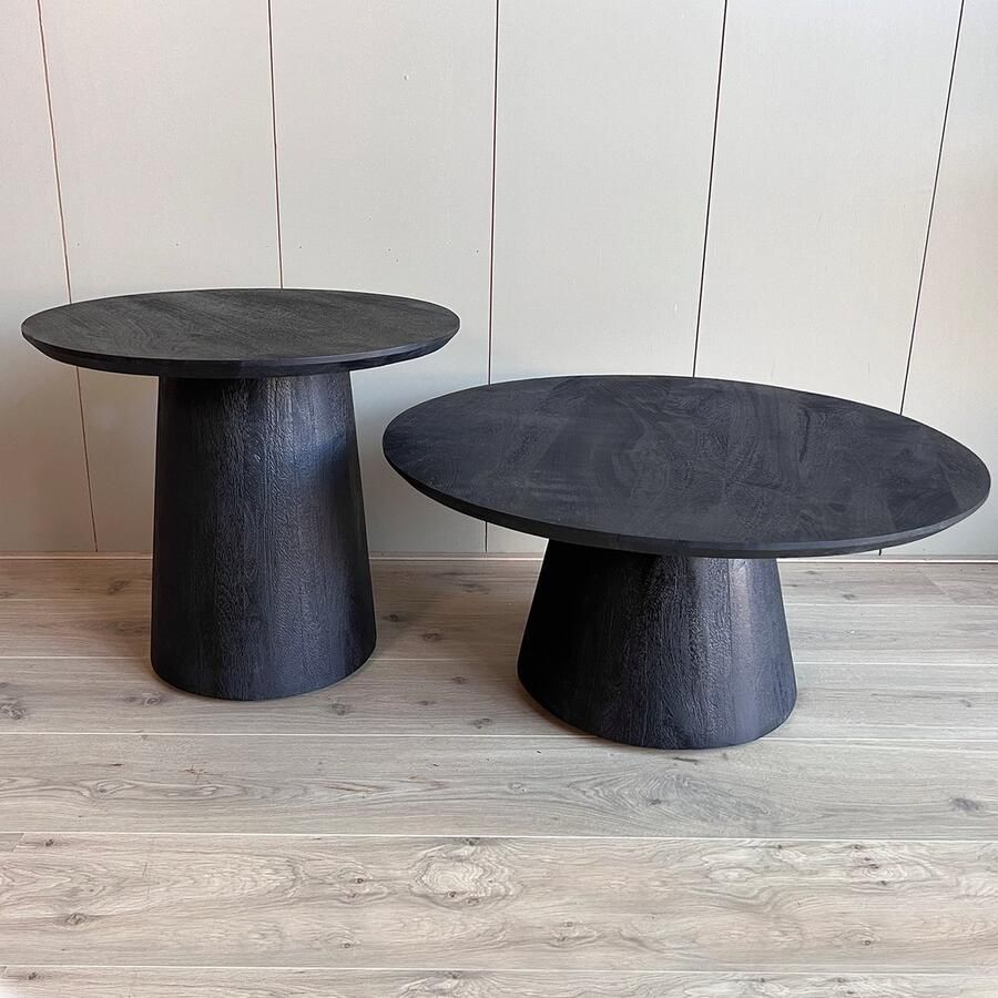 Old Inn Wonen Old Inn Salontafel set van 2 Oslo Zwart