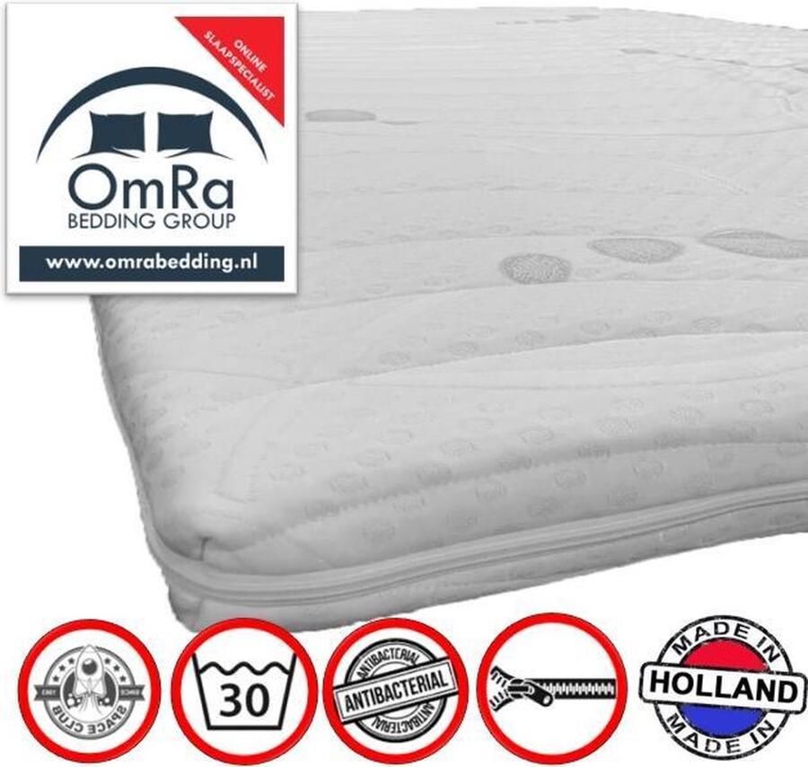 Omra bedding Topdekmatras coolgel koudschuim 90x200 met rits