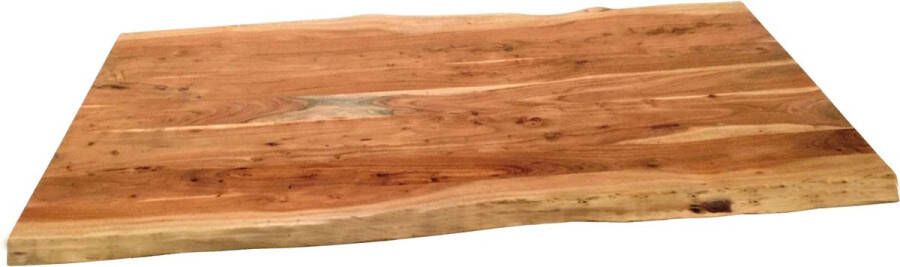 One Oak Eettafel 200 00x100 00x79 00 cm Naturel blad used look frame blank gelakt Metaal