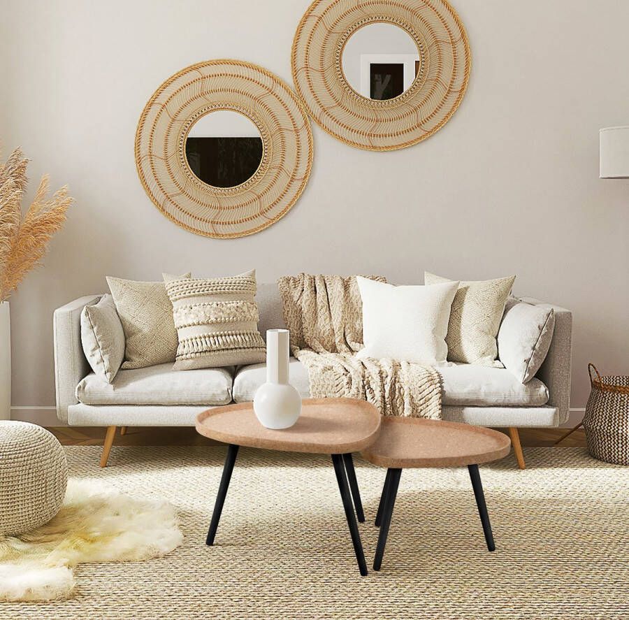 One Oak Salontafel 0 00x0 00 cm Natuurlijk zwart Hout