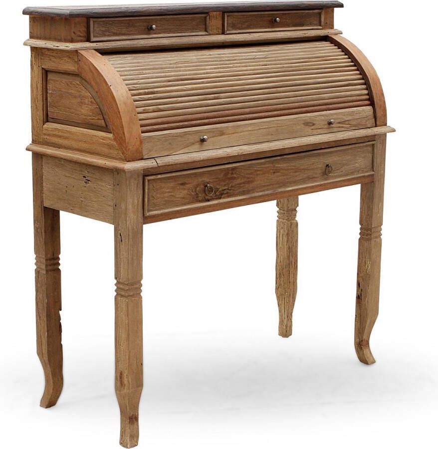 One Oak Secretaire 100 00x41 00x106 00 cm Natuurlijk plaat koloniaal gekleurd Hout