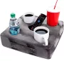 Oneiro s Luxe Cup Cozy Deluxe Grijs 35 x 35 x 11 cm Bank Stoel duurzaam Dienbladen bank zwart organiseren organizer - Thumbnail 1