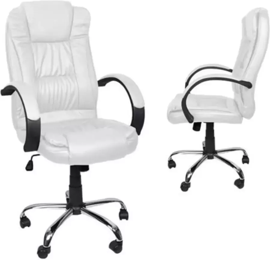 Oneiro s Luxe Eco Ergonomische Bureastoel SNOW Wit – verstelbaar – volwassen – kantoor – werk – meubels – stoelen – wonen – gaming stoel – vergaderstoel