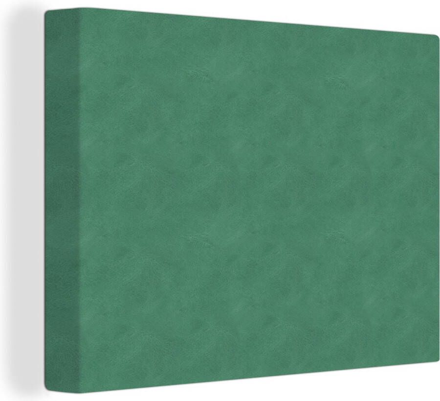 OneMillionCanvasses Canvas Schilderij Leer Blauw Dierenhuid 120x90 cm Wanddecoratie - Foto 2