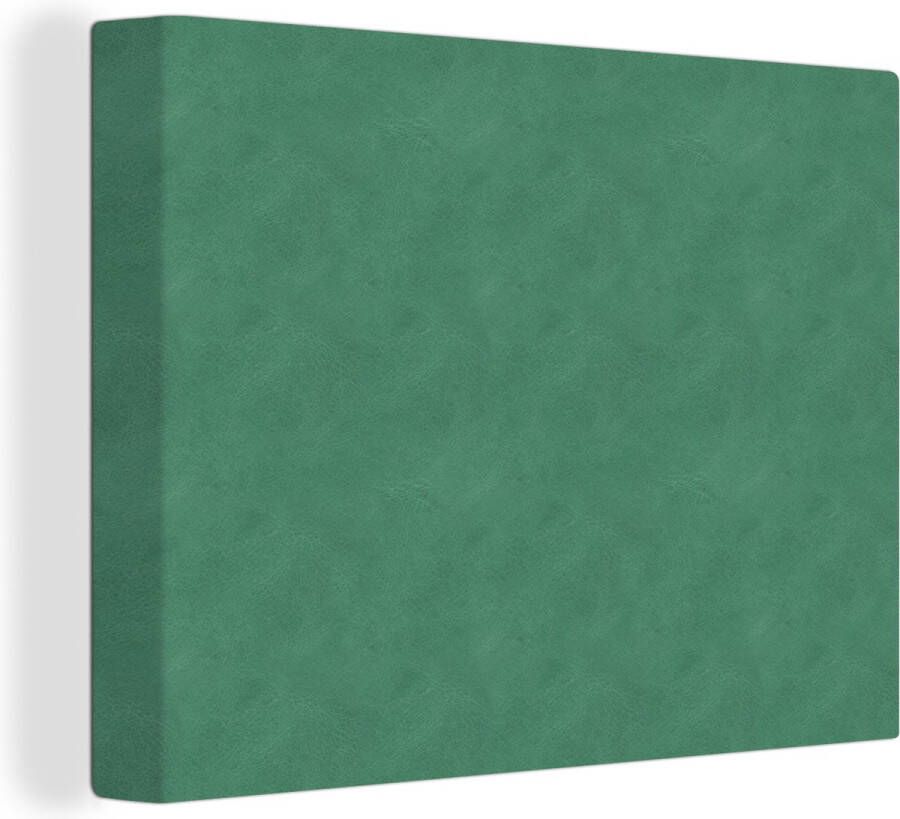 OneMillionCanvasses Canvas Schilderij Leer Blauw Dierenhuid 40x30 cm Wanddecoratie - Foto 2
