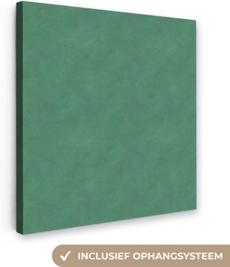OneMillionCanvasses Canvas Schilderij Leer Blauw Dierenhuid 50x50 cm Wanddecoratie