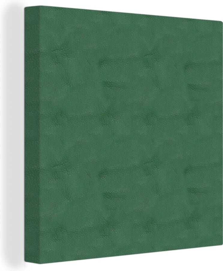 OneMillionCanvasses Canvas Schilderij Leer Blauw Dierenhuid 50x50 cm Wanddecoratie - Foto 2