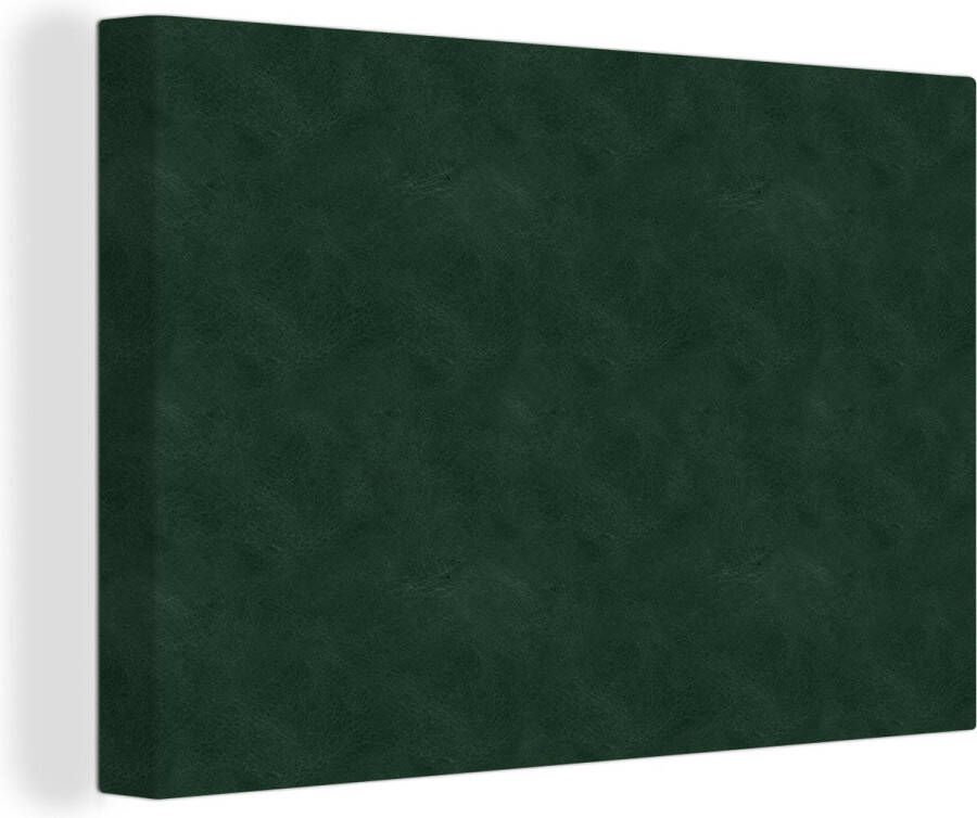 OneMillionCanvasses Canvas schilderij 180x120 cm Wanddecoratie Leer Groen Dierenhuid Muurdecoratie woonkamer Slaapkamer decoratie Kamer accessoires Schilderijen