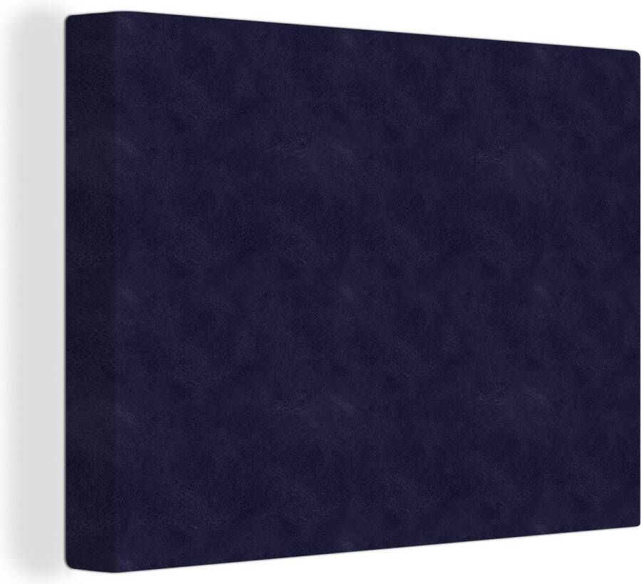 OneMillionCanvasses Canvas Schilderij Leer Structuur Dierenhuid 80x60 cm Wanddecoratie