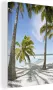 OneMillionCanvasses Canvas Schilderij Palmboom Hangmat Zand 20x30 cm Wanddecoratie - Thumbnail 1