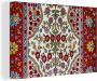OneMillionCanvasses Canvas Schilderij Perzisch Tapijt Vloerkleed Patronen Kleuren 180x120 cm Wanddecoratie XXL - Thumbnail 1