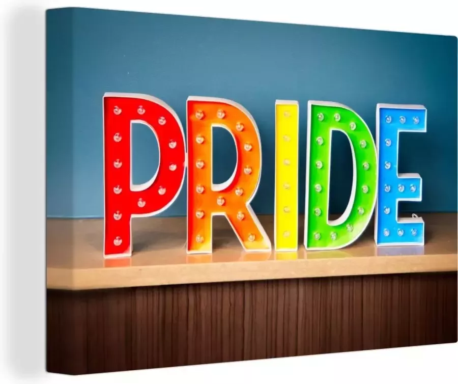 OneMillionCanvasses Canvas Schilderij Pride lampen 120x80 cm Wanddecoratie