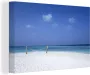 OneMillionCanvasses Canvas Schilderij Strand Hangmat Lucht 90x60 cm Wanddecoratie - Thumbnail 1