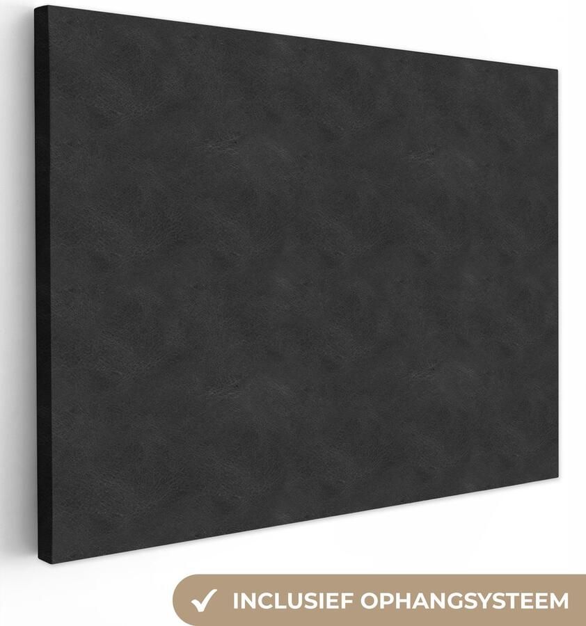 OneMillionCanvasses Canvas Schilderij Inductie beschermer Leer Structuur Dierenhuid 80x60 cm Wanddecoratie - Foto 5