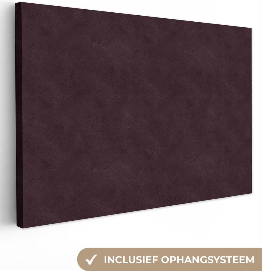 OneMillionCanvasses Canvas schilderij 150x100 cm Wanddecoratie Inductie beschermer Leer Structuur Dierenhuid Muurdecoratie woonkamer Slaapkamer decoratie Kamer accessoires Schilderijen