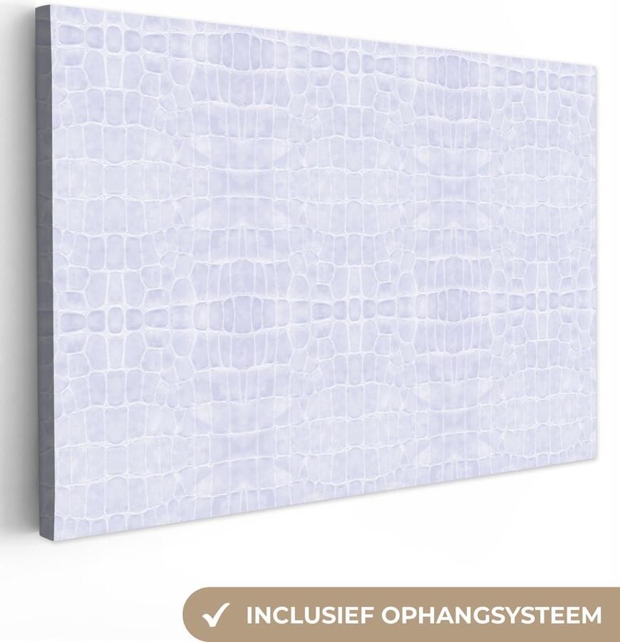 OneMillionCanvasses Canvas Schilderij Inductie beschermer Leer Structuur Dierenhuid 90x60 cm Wanddecoratie - Foto 8